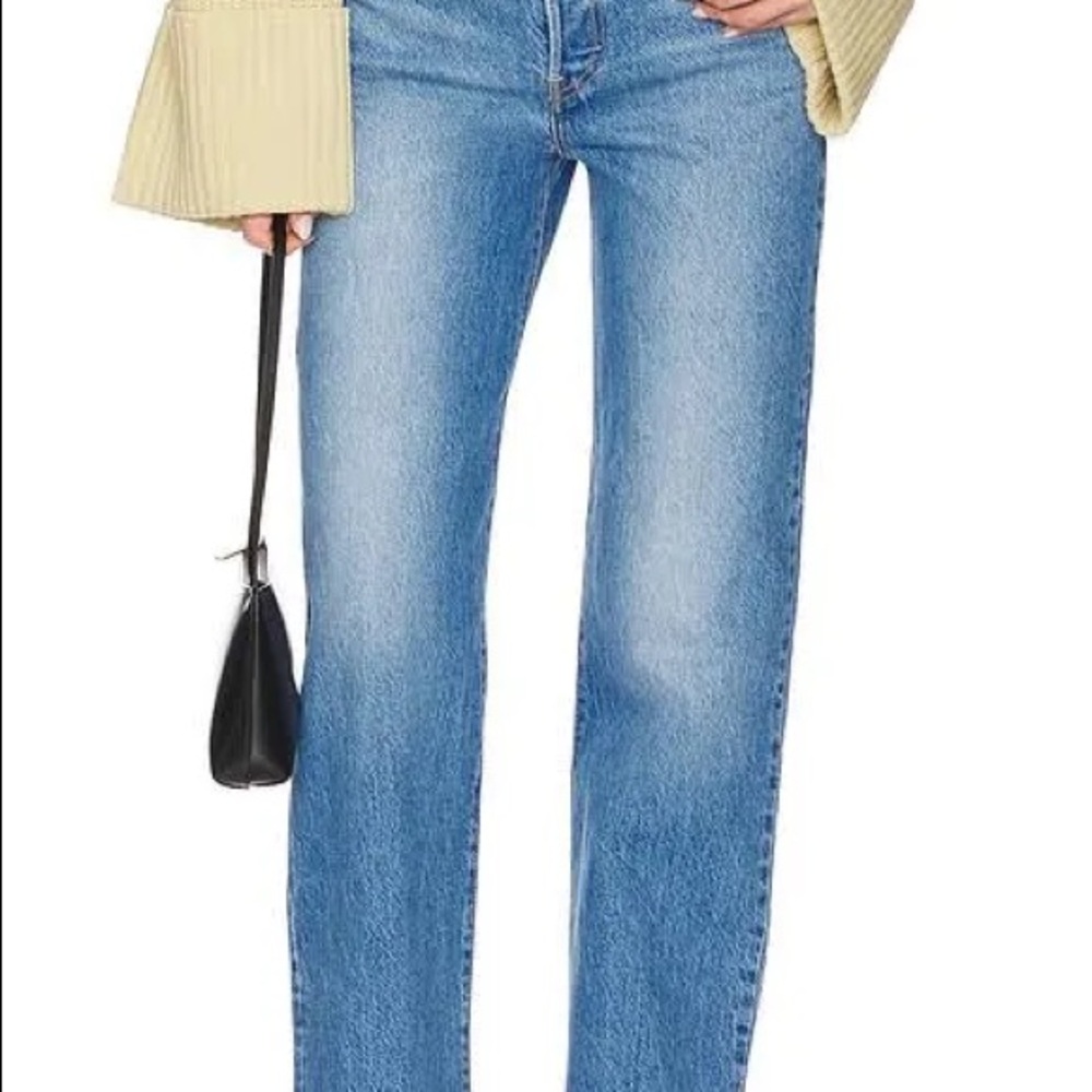 Levi's Ribcage Full Length Jeans in Dance Around, Size 28